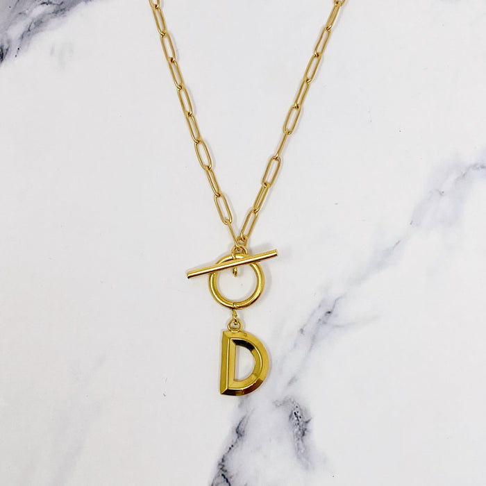 Modern Classic Initial Necklace