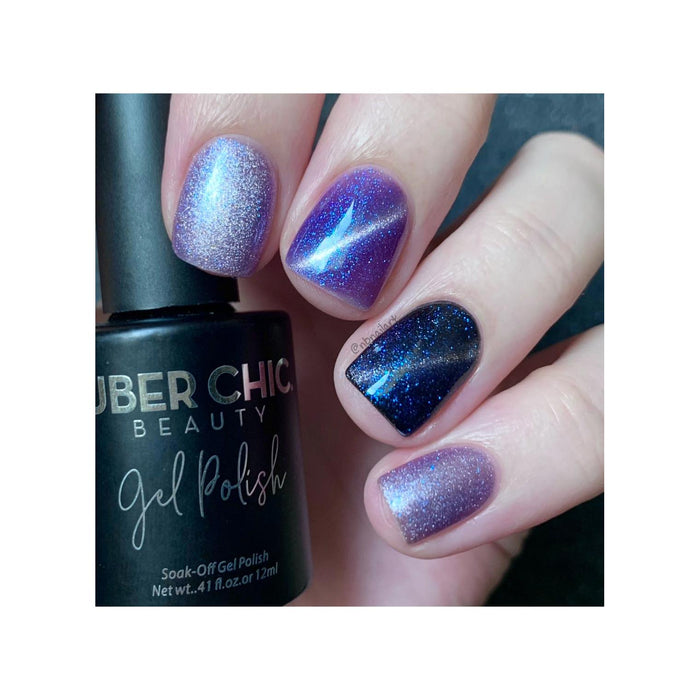 Uberchic Beauty Galactic Night   Cats Eye Iridescent Gel Polish