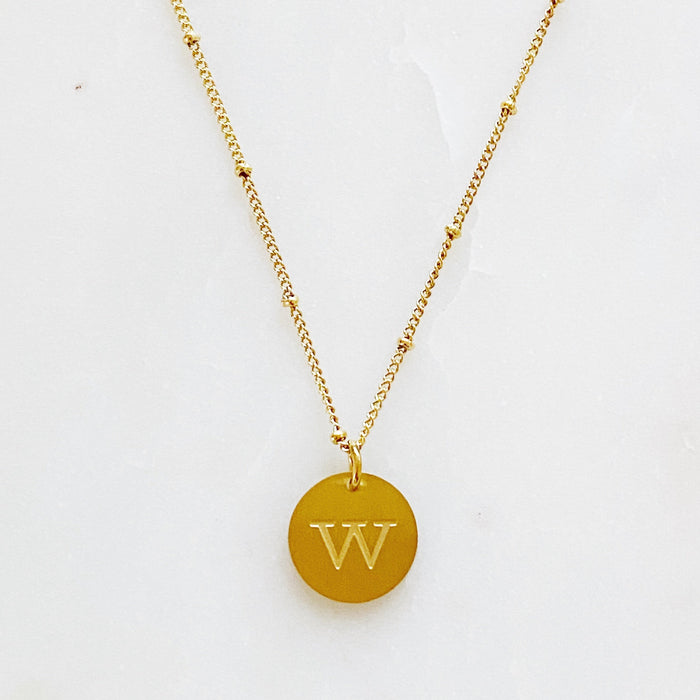 Ellison + Young: Singular Charm Initial Necklace