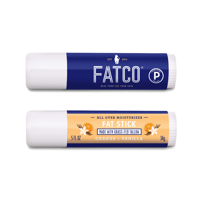 Fatco Skincare Products - Fat Stick, Orange + Vanilla, 0.5 Oz