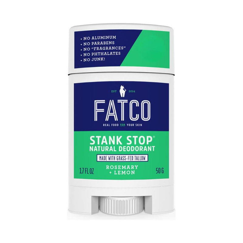 FATCO Skincare Products Stank Stop Deodorant Stick, Rosemary+Lemon, 1.7 Oz