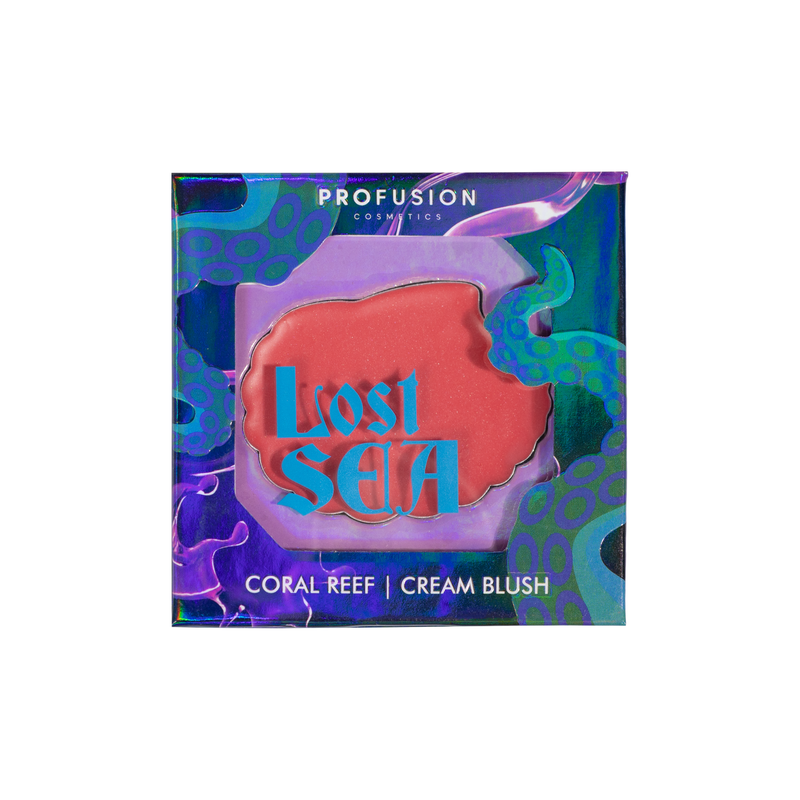 Profusion Cosmetics Lost Sea Shell Shaped Cream Blush - Coral Reef