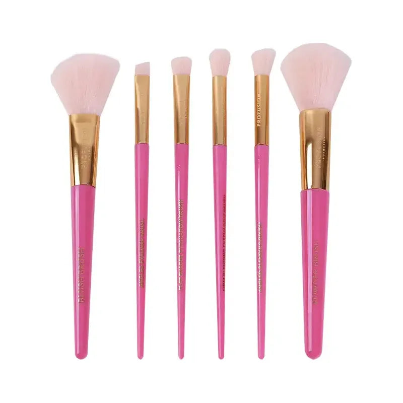 Profusion Cosmetics Sweet Holiday | 6-pc Face & Eye Brush Vault Makeup Brushes