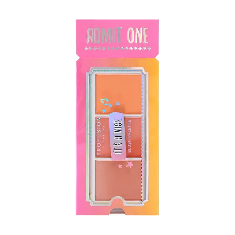 Profusion Cosmetics It's a Vibe | Admit One 3-Shade Blush Palette Blushes & Bronzers