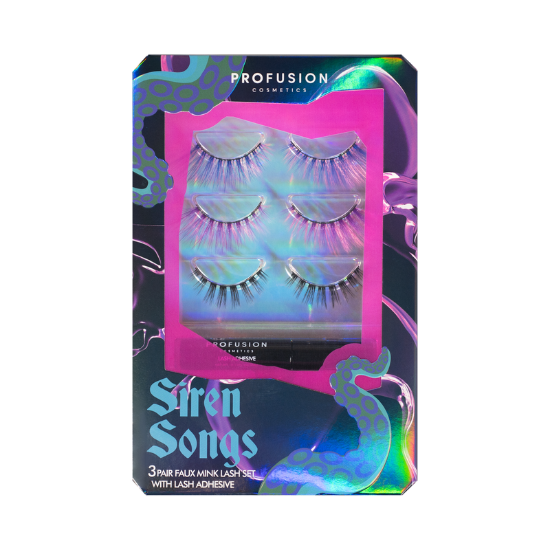 Profusion Cosmetics Sea Witch 3 Pair Faux Mink Lash Set Eye