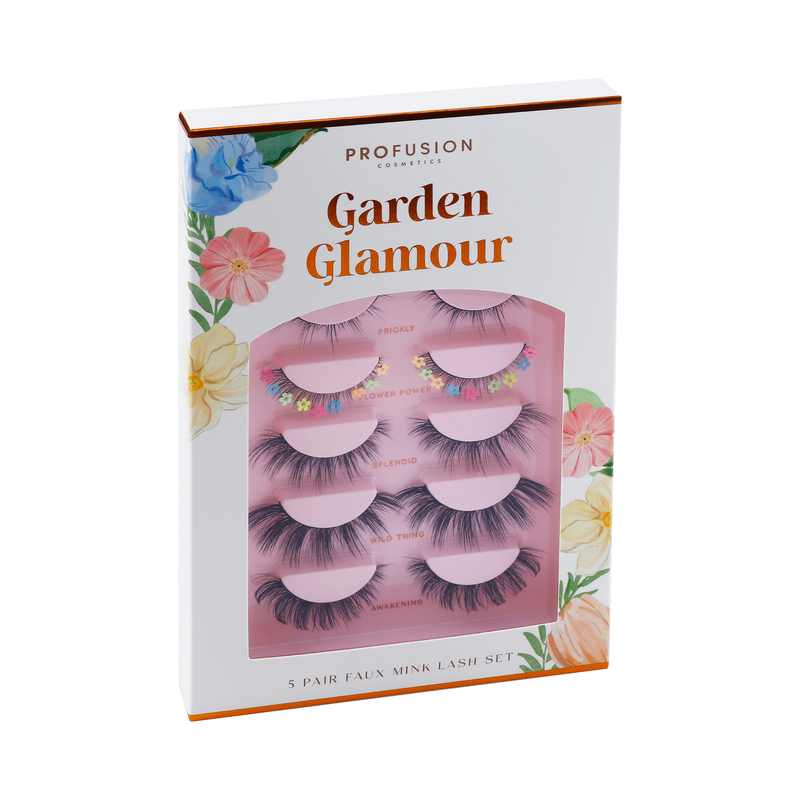 Profusion Cosmetics Petal Perfect | Garden Glamour 5 Pairs Faux Mink Lash Set Eye