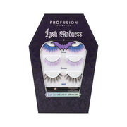 Profusion Cosmetics Lash Madness-3 Pair Faux Mink Lash Set Adhesive Eye