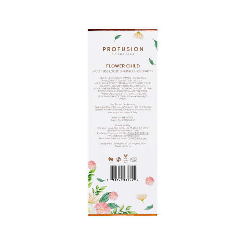 Profusion Cosmetics Petal Perfect |Flower Child Multi-Use Loose Shimmer Highlighter Blushes & Bronzers
