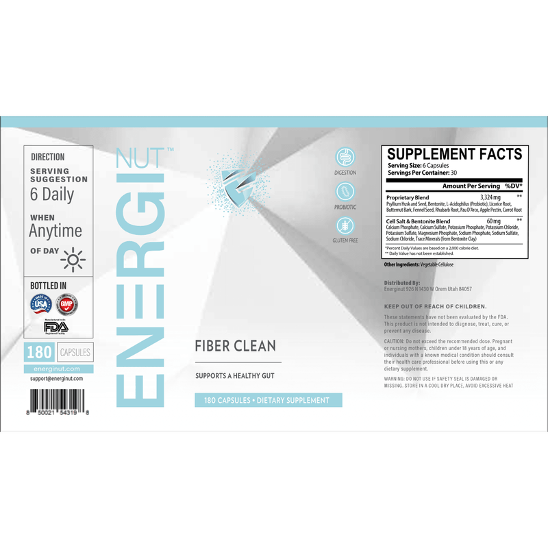 Energi Nutrition Fiber Clean Supplement