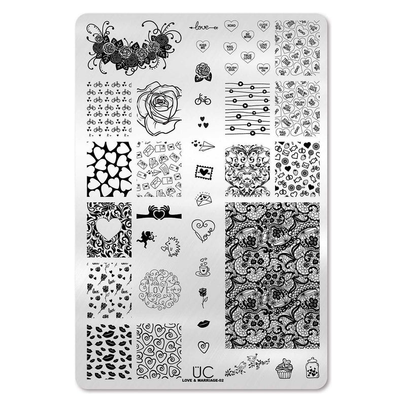 UberChic Beauty Love and Marriage-02 Stamping Plate