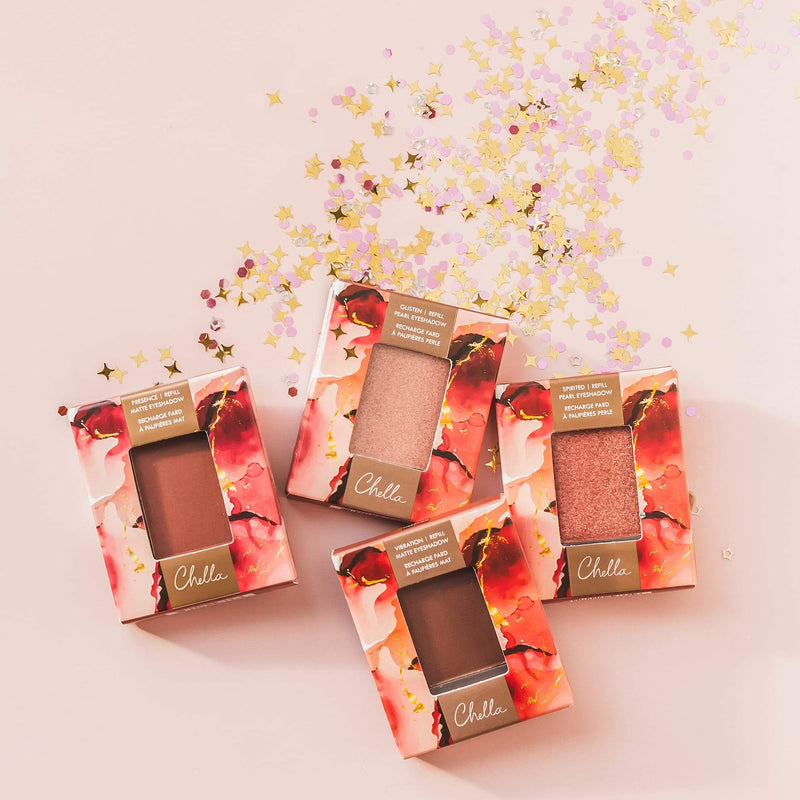 Chella eyeshadow refill glisten pearl - light rose Brow & Eye