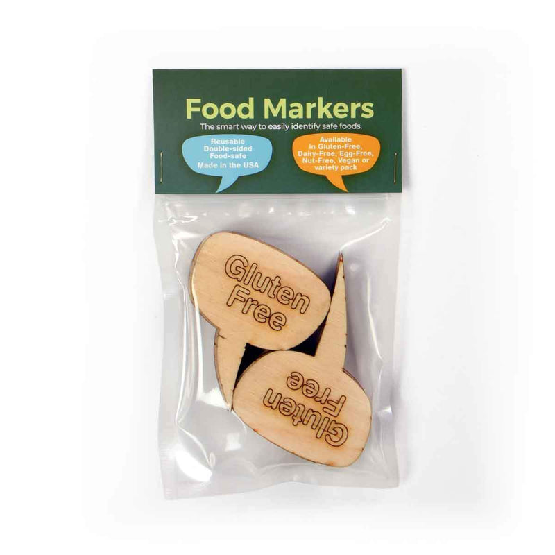 gfJules Gluten Free Food Markers (Wood) Baking Accessries