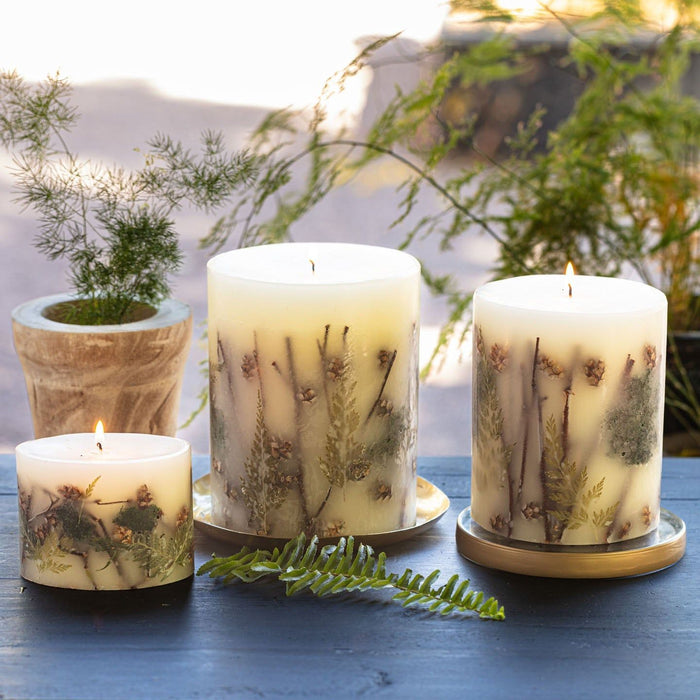 Forest Small Round Botanical Candle