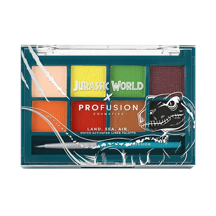 Profusion Cosmetics - Jurassic World | Land.Sea.Air Water Activated Liner Palette 1.1oz