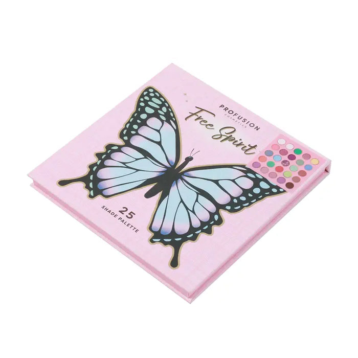 Profusion Cosmetics - Empowered Butterfly | Free Spirit 25-Shade Palette - 0.66oz