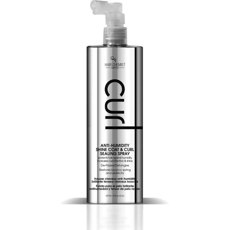 Mill's Beauty Supply Hair Chemist CURL Anti Humidity Shine Coat & Curl Sealing Spray 8 oz.