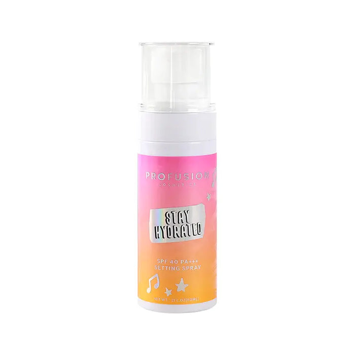 Profusion Cosmetics - It's a Vibe | Stay Hydrated Mineral SPF 40 PA+++ Setting Spray