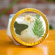 Rosy Rings Forest Large Pressed Floral Candle Pressed Floral Candles