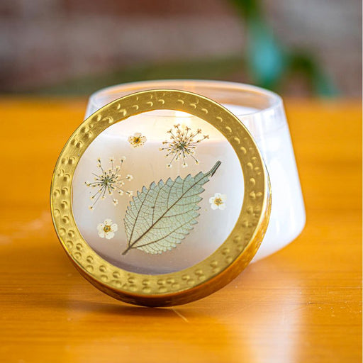 Rosy Rings Forest Medium Pressed Floral Candle Pressed Floral Candles