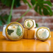 Rosy Rings Forest Medium Pressed Floral Candle Pressed Floral Candles