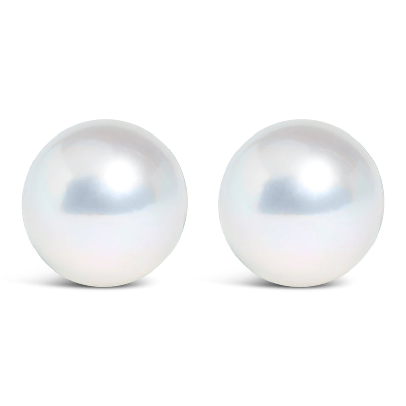 Bids.com 14k White Gold 5-5.5MM  Cultured Freshwater Pearl Solitaire Stud Earrings Earrings