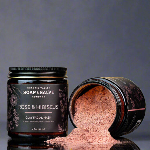 Chagrin Valley Soap & Salve Clay Face Mask: Rose & Hibiscus Face Mask