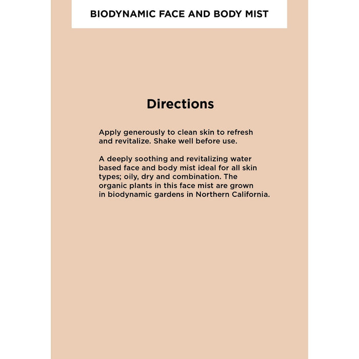 Zuma Nutrition - Biodynamic Face and Body Mist