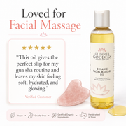 Glimmer Goddess® Organic Skin Care Organic Facial Massage Oil – Anti-Aging Treatment Moisturizers