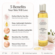Glimmer Goddess® Organic Skin Care Organic Facial Massage Oil – Anti-Aging Treatment Moisturizers