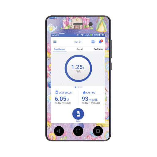 Peelz Fairytale Sticker for Omnipod DASH® PDM – Pump Peelz Peelz/Stickers