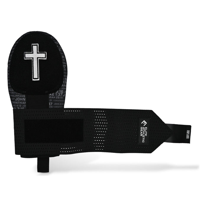 Faith Cross Black Sliding Mitt