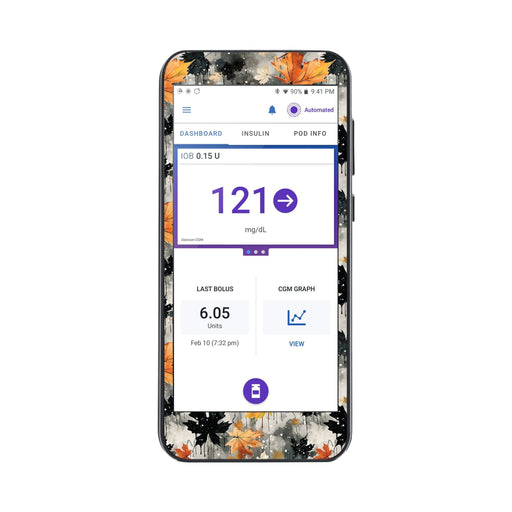 Peelz Fall Camo Sticker for Omnipod® 5 Controller – Pump Peelz Peelz/Stickers