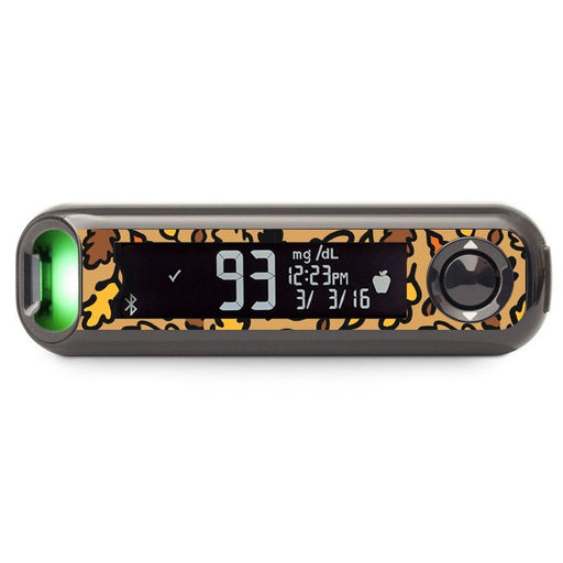 Peelz Falling Leaves Bayer Contour© Next One Glucometer Peelz/Stickers