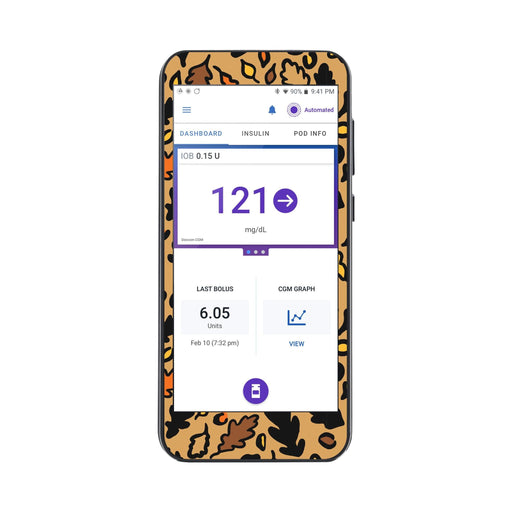 Peelz Falling Leaves Sticker for Omnipod® 5 Controller – Pump Peelz Peelz/Stickers
