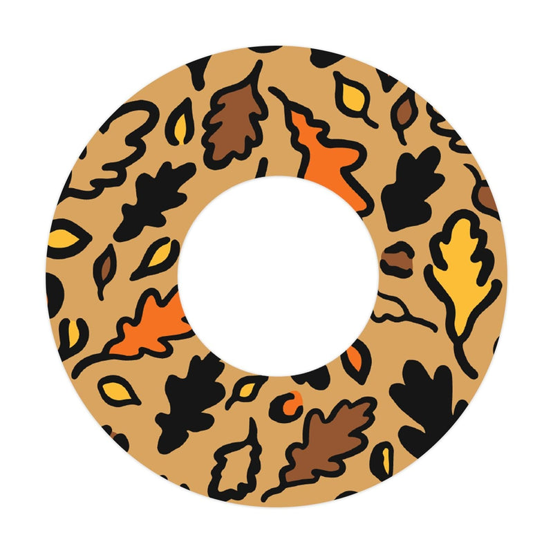 Peelz Falling Leaves Patch  Tape Designed for the FreeStyle Libre 2 Patch Medical Tape