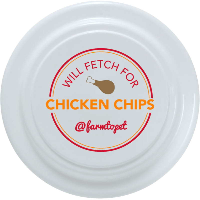 Farm To Pet Will Fetch for Chicken Chips Dog Frisbee | Fun Toy for Dogs and Humans Frisbee