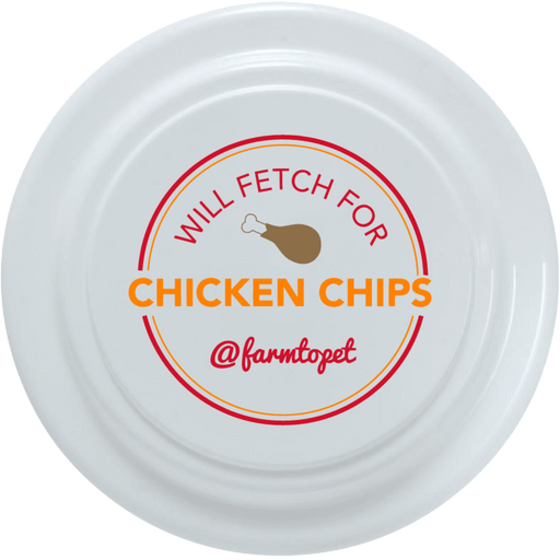 Farm To Pet Will Fetch for Chicken Chips Dog Frisbee | Fun Toy for Dogs and Humans Frisbee