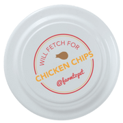 Farm To Pet Will Fetch for Chicken Chips Dog Frisbee | Fun Toy for Dogs and Humans Frisbee