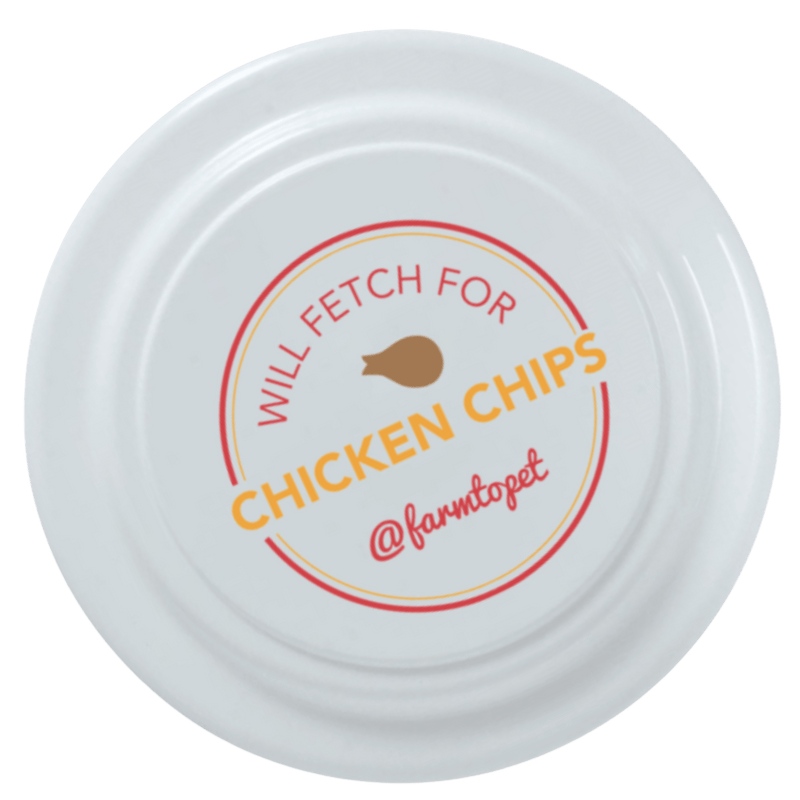 Farm To Pet Will Fetch for Chicken Chips Dog Frisbee | Fun Toy for Dogs and Humans Frisbee