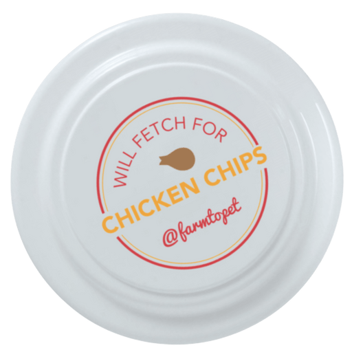 Farm To Pet Will Fetch for Chicken Chips Dog Frisbee | Fun Toy for Dogs and Humans Frisbee