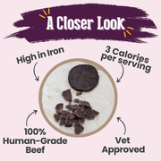 Farm To Pet Beef Crumbles Cat Treats | High Protein Treats for Cats Crumble