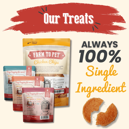 Farm To Pet Puppy Packs 'n Snacks Dog Treat Starter Pack | Single-Ingredient Training Treats Bundle