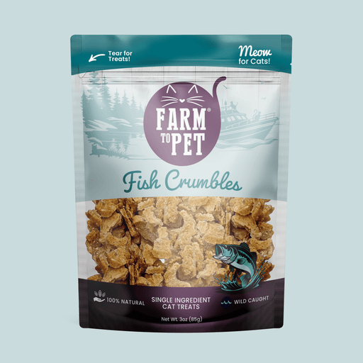 Farm To Pet Fish Crumbles for Cats | All-Natural Fish Cat Treats Crumble
