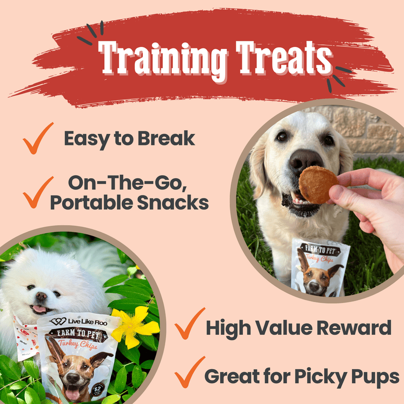 Live Like Roo Live Like Roo Turkey Chips for Dogs | Dog Treats That Give Back ...