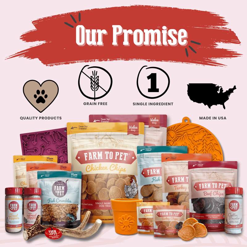 Farm To Pet Beef Chips Snack Pack Bundles | Dog Treats for Training & Travel Snack Pack
