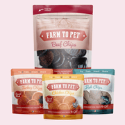 Farm To Pet Puppy Packs 'n Snacks Dog Treat Starter Pack | Single-Ingredient Training Treats Bundle