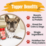 Farm To Pet Treat Topper Beef Dog Food Topper | Powdered Meal Topper for Pets Topper