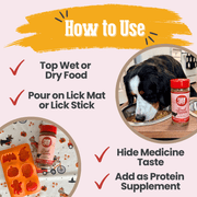Farm To Pet Treat Topper Beef Dog Food Topper | Powdered Meal Topper for Pets Topper