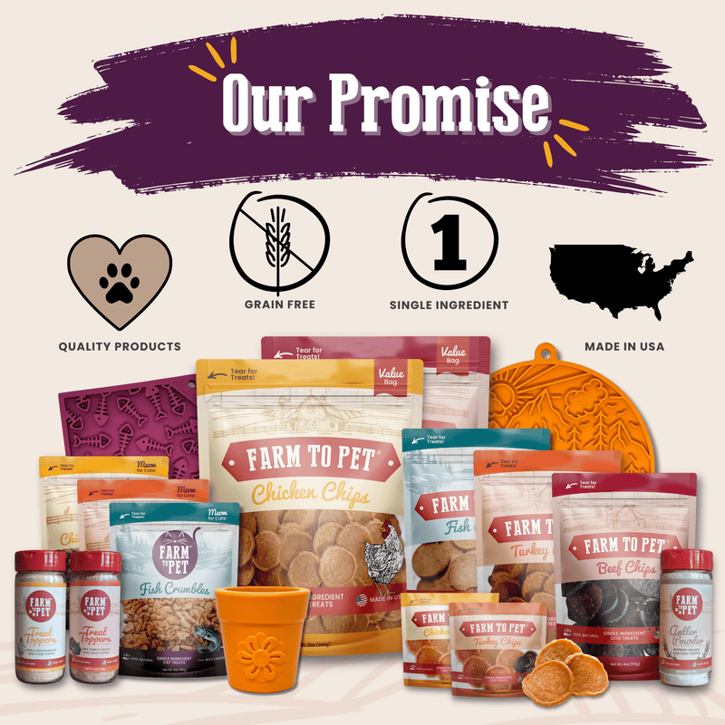 Farm To Pet Turkey Crumbles for Cats | Grain-Free Cat Treats Crumble