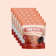 Farm To Pet Turkey Chips Snack Pack Bundles | Low Allergen Treats for Training Snack Pack